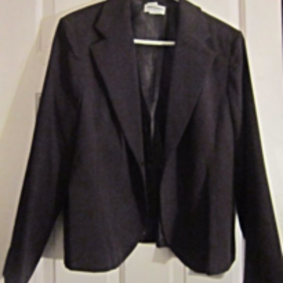Worthington Suit Blazer Maroon Size 16 Imported Modern Tailored Design MSRP $70. - Picture 8 of 12